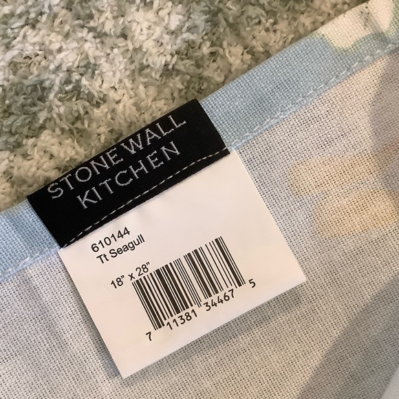 Stonewall Kitchen Seagull Bird Beach Kitchen Towel NWT Cotton 18x28” - Picture 6 of 14
